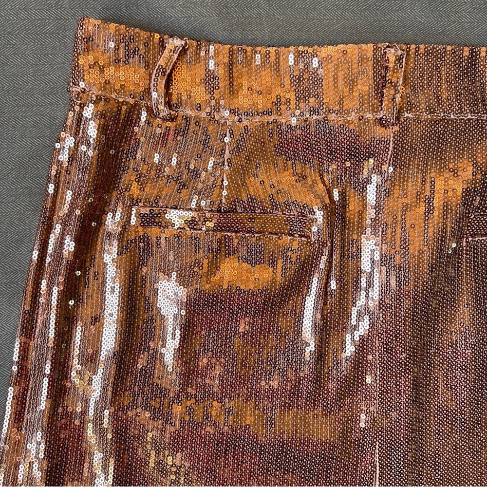 🆕‎ BB Dakota Rose Gold Sequin Mini Skirt - Picture 10 of 13